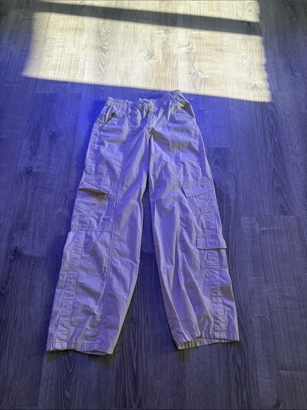 Women’s urban outfitters Cargo Pants in Light Khaki - Elastic Waist